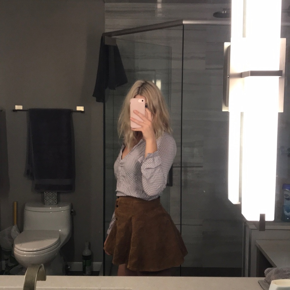 polka dot blouse